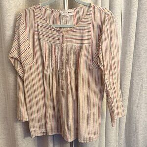 Apiece Apart Striped Top - Multicolor Size 4 100% cotton